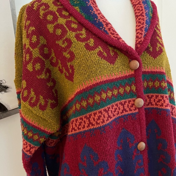 Vintage Liz Sport Button Front Cardigan Size Small - Picture 2 of 10